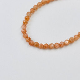 Браслет из Солнечного камня огранка 19 см +