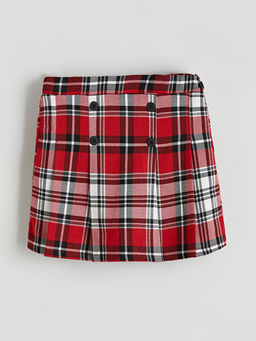 Ekose K?z ?ocuk ?ort Etek