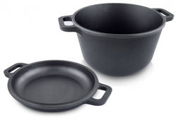 Кастрюля-казан с крышкой-сковородкой 3л, арт. 6830, НЕВА