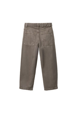 RELAXED FIT TWILL BAGGY TROUSERS - Zara фото 6