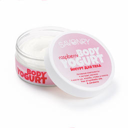 Косметический йогурт для тела SAVONRY RASPBERRY(малина)(150 г)  фото 2