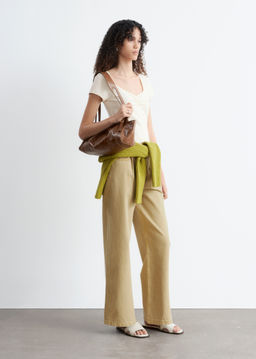 Top de punto con busto fruncido - H&m фото 4