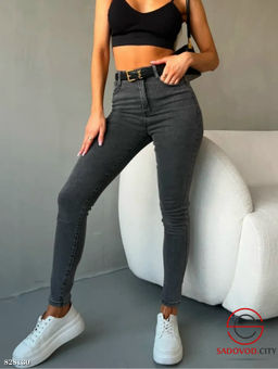 Джинсы женские с высокой посадкой