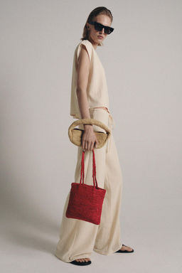 PANTAL?N R?STICO RECTO / Crudo - Zara фото 5