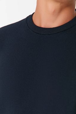 Lacivert Regular/Normal Kesim Ici Polar/S?cak Tutan Sweatshirt TMNAW21SW1208