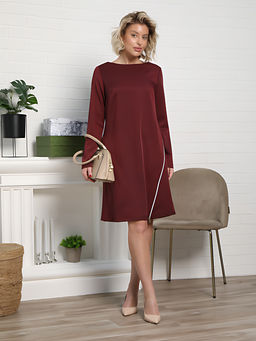 Платье Незнакомка (бордовое) П15129-30М - Lt collection фото 2