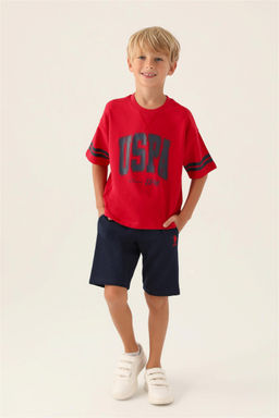 Красный пижамный комплект для мальчика - U.s. polo assn фото 3