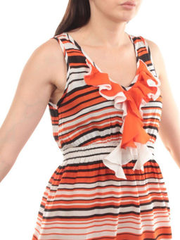 NK3517 ORANGE Платье женское (65% хлопок, 35% вискоза)