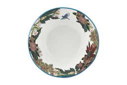 Салатник, 25 см, 2 л, керамика, круглый, синий, Цветы и птица, Reminisce - Maxwell & Williams фото 2