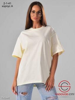 Женская футболка базовая однотонная - Bruno фото 2