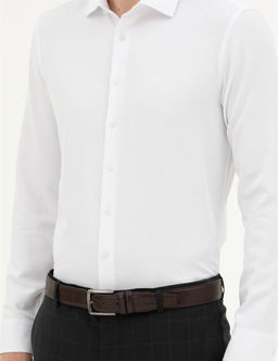 Beyaz Slim Fit Uzun Kollu G_mlek - Pierre cardin фото 6