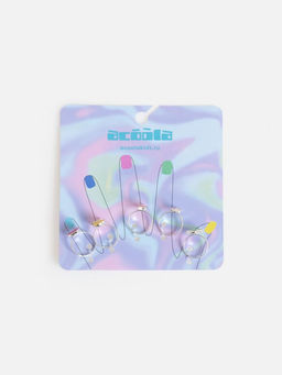 ACOOLA / Набор из 5 колец дет. Issa цветной фото 2