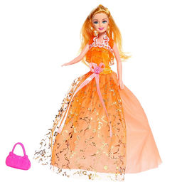 Кукла-модель Милена в пышном платье с аксессуарами, МИКС