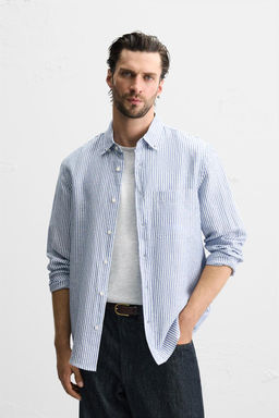 COTTON - LINEN SHIRT - Zara фото 44