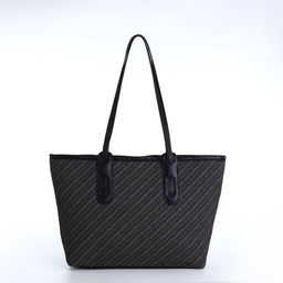 Сумка женская тоут на молнии, 30×11×25 см, чёрная