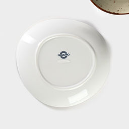 Тарелки Magistro Mediterana, набор 2 шт., 21×20 см, фарфор, бежевые