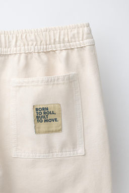 PANTAL?N SALGA FLUIDO / Crudo claro - Zara фото 4