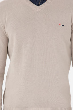 Erkek Slim Fit V Yaka Ta_ Basic Kazak - U.s. polo assn фото 6