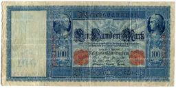 Банкнота 100 марок 1910 года Германия