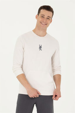 U. S. Polo Assn Мужской свитшот с круглым вырезом Stone