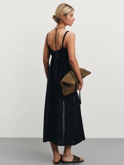 Сарафан из вискозы и льна прилегающего кроя / Zarina  фото 2