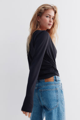 Top drapeado de punto - H&m фото 4
