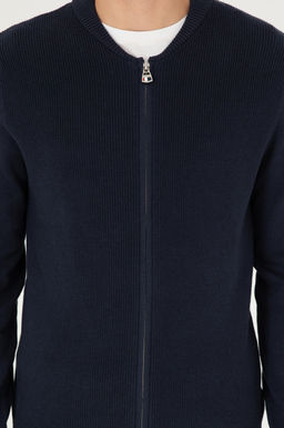 Мужской темно-синий базовый трикотажный кардиган - U.s. polo assn фото 13