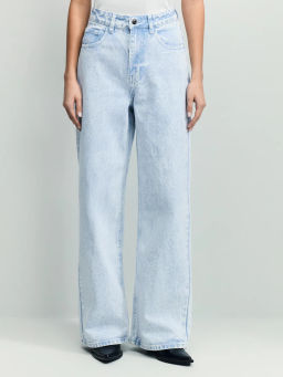 Джинсы wide leg с высокой посадкой / Zarina  фото 2