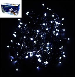 Эл. гирлянда диодная уличная 300 ламп 30м белый свет