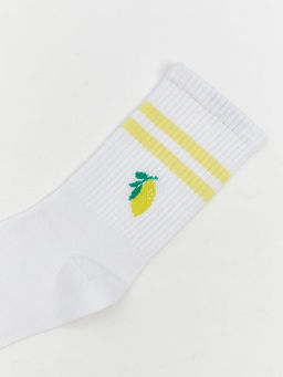 Limon Bask?l? Kad?n Soket ?orap