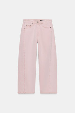 JEANS ZW COLLECTION ANKLE RELAXED TIRO MEDIO / Rosa - Zara фото 5