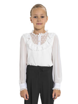 Школьная блузка для девочки О76982 - Карамелли фото 4