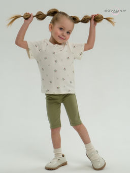 Костюм Актив бордовые тюльпанчики-оливка - Sovalina фото 28