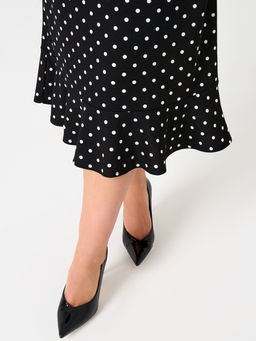 Платье 0421-1 черный нюд