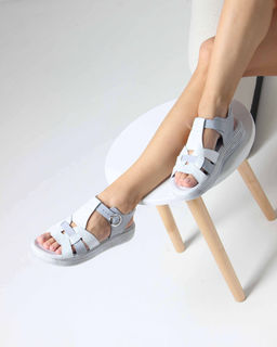 Босоножки EDART 2028.2530 w. Серый белый R - Ed'art фото 6