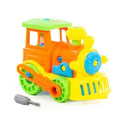 Конструктор-транспорт Паровоз (в сеточке) - Полесье фото 4