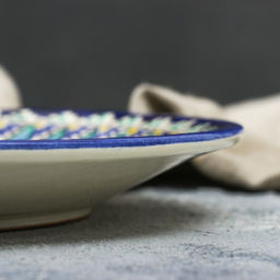 Тарелка узбекская Риштанская Керамика «Цветы», d=27 см, МИКС