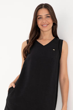 Kad_n Siyah Dokuma Elbise Sepette S_rpriz _ndirim - U.s. polo assn фото 2