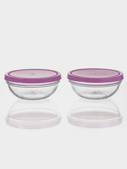 Набор салатников с розовой пласт.крышкой Chef's 2 шт.172 мм