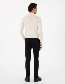 Siyah Slim Fit Kanvas Pantolon - Cacharel фото 4