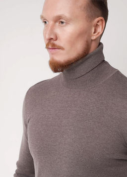 CLE Джемпер муж. 654357ха меланж бежевый - Clever wear фото 3