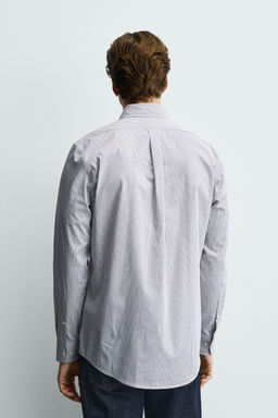 CAMISA REGULAR FIT CUADROS / tostado - Zara фото 3