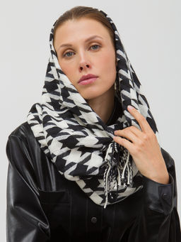 В составе шерсть. Большой теплый двусторонний палантин - Tantino фото 10