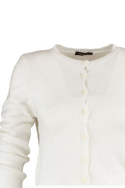 Ekru Crop Yumusak Dokulu 2li Bluz-H?rka Triko Tak?m TWOAW21HI0107