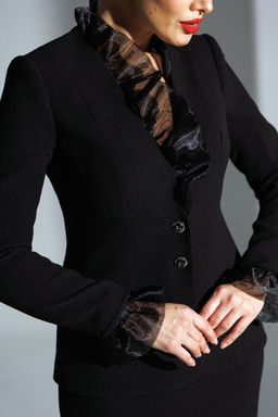 Костюм Мода Юрс 25-2838 черный_органза