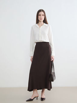 Beli Lastikli A Kesim Triko Etek