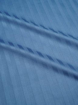 Сатин-страйп цв.Стальной синий (1см*1см), ш.2.2м, хлопок-100%, 120гр/м.кв