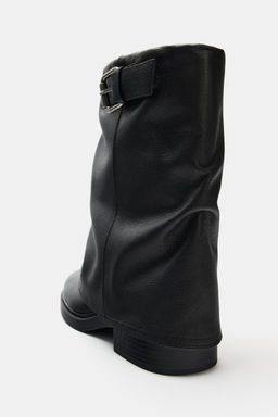 BOT?N PIEL HEBILLA / Negro - Zara фото 6