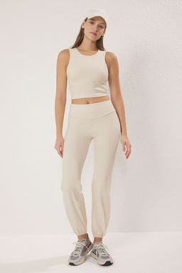 Siyah F?rcal? Soft Kumas Reflektor Bask?l? Spor Orme Tak?mlanabilir Esofman Alt? THMSS25EA00004 - Trendyolmilla фото 7