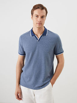 Polo Yaka Desenli Erkek Ti??rt